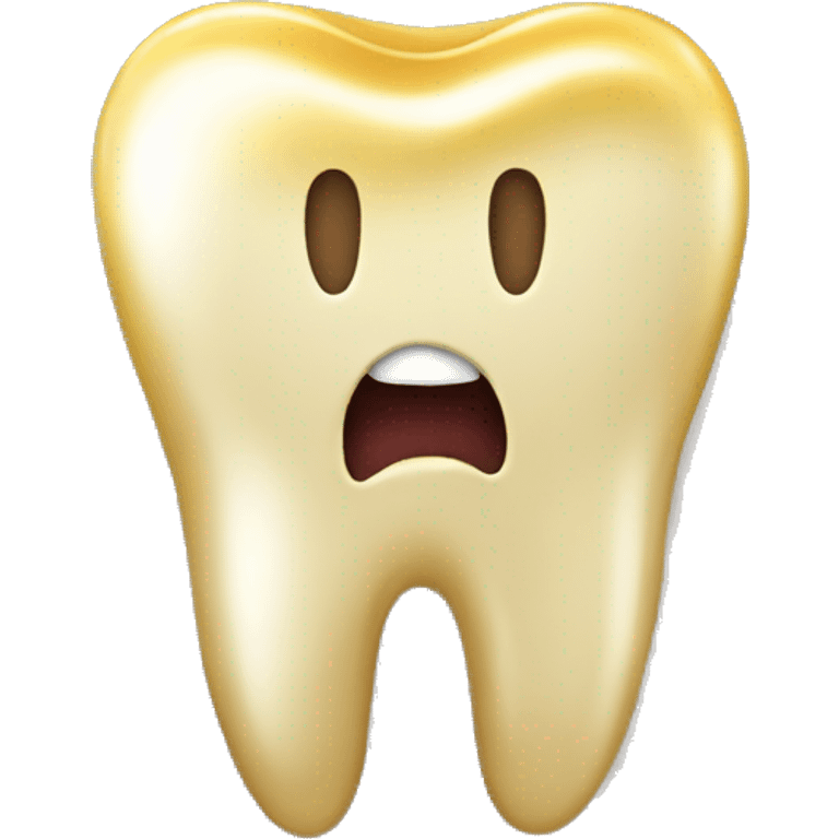 Golden tooth emoji