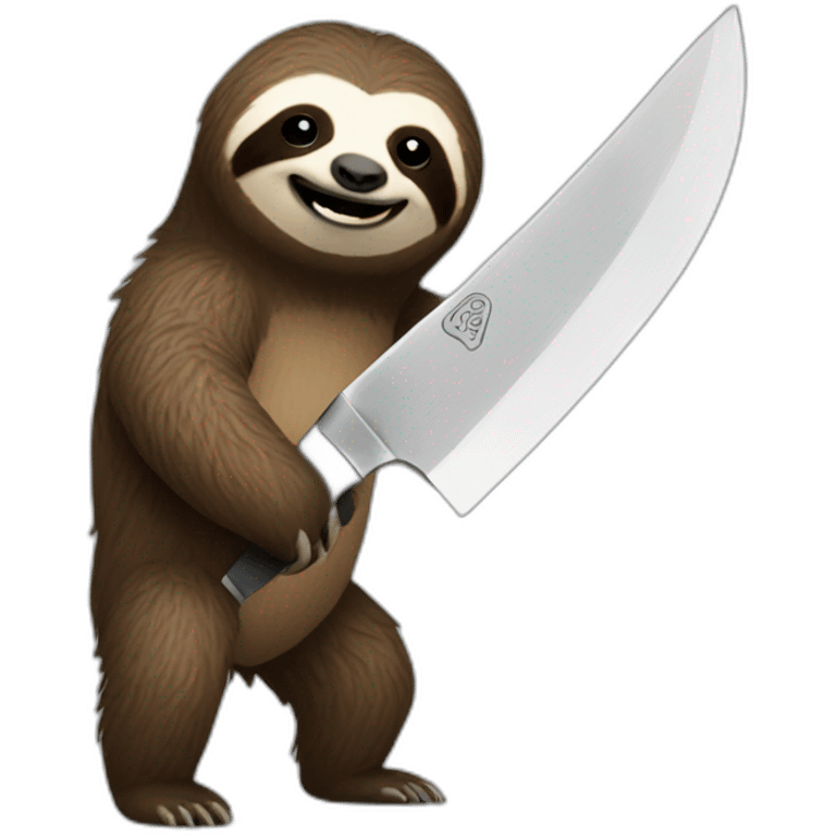 sloth knife emoji