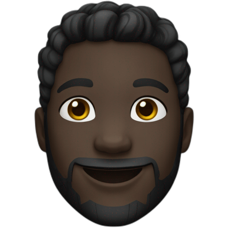 smiling black panther emoji