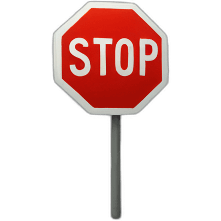 stop sign emoji