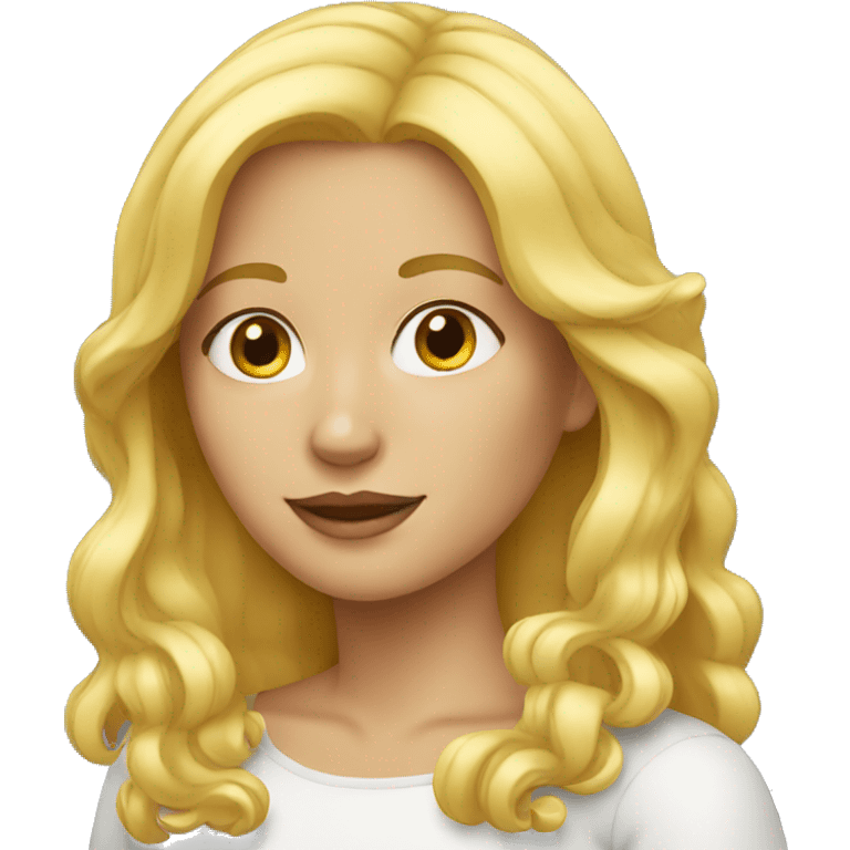 blond woman emoji