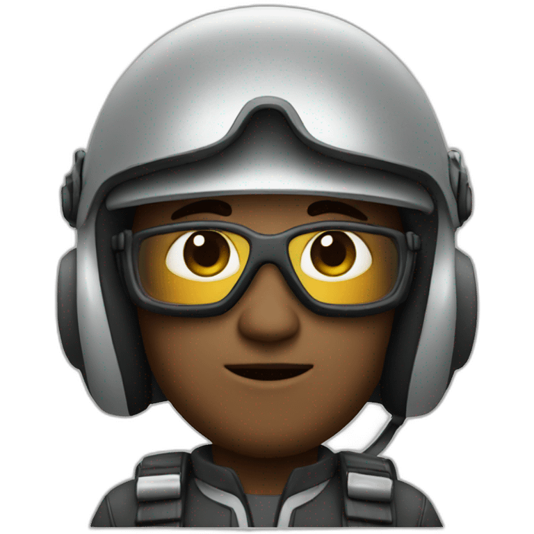 Pilot in helmet emoji