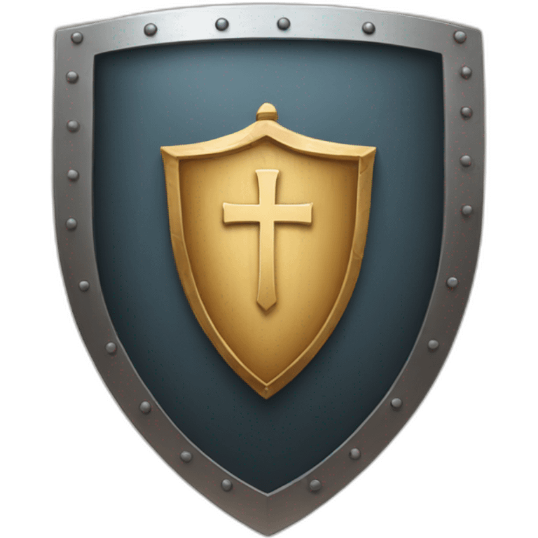 protestant shield with bible emoji