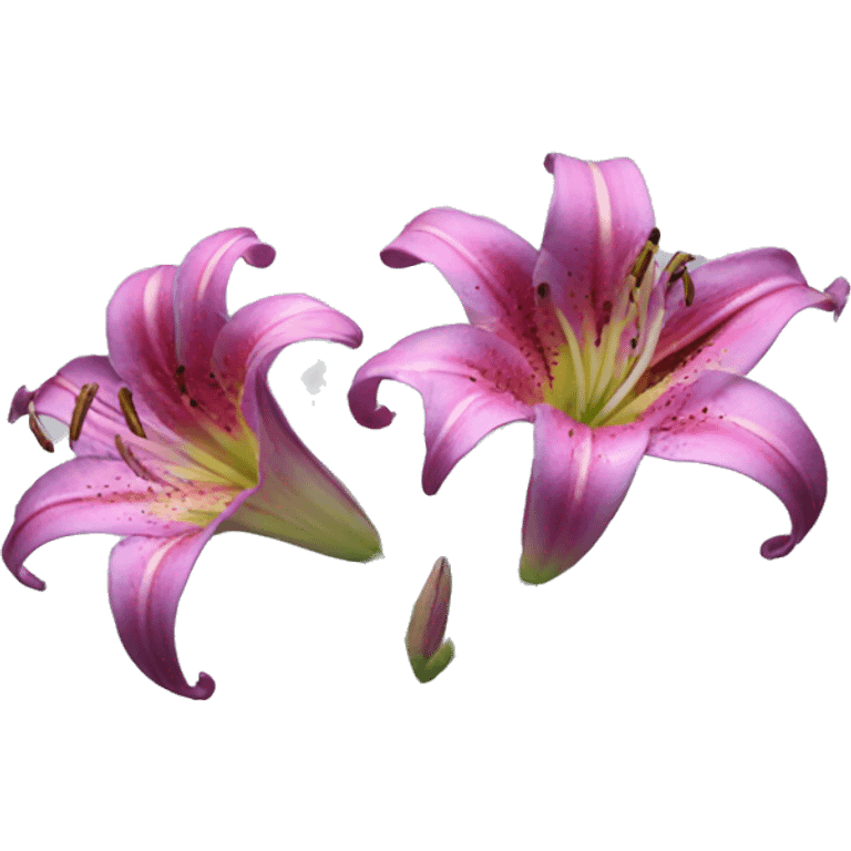 Lily flower stargazer emoji