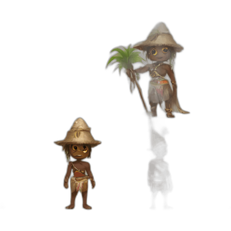 cute witch doctor in loincloth emoji