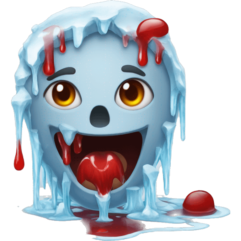 Blood in ice emoji