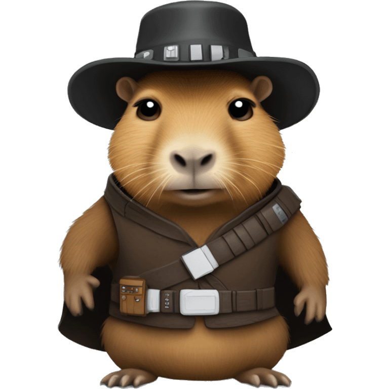 capybara in a han solo costume emoji