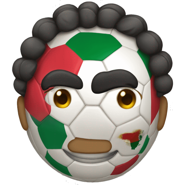 Mexican playing soccer emoji