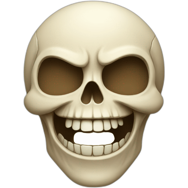 Skull laughing emoji