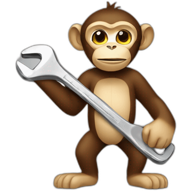 monkey with a wrench emoji