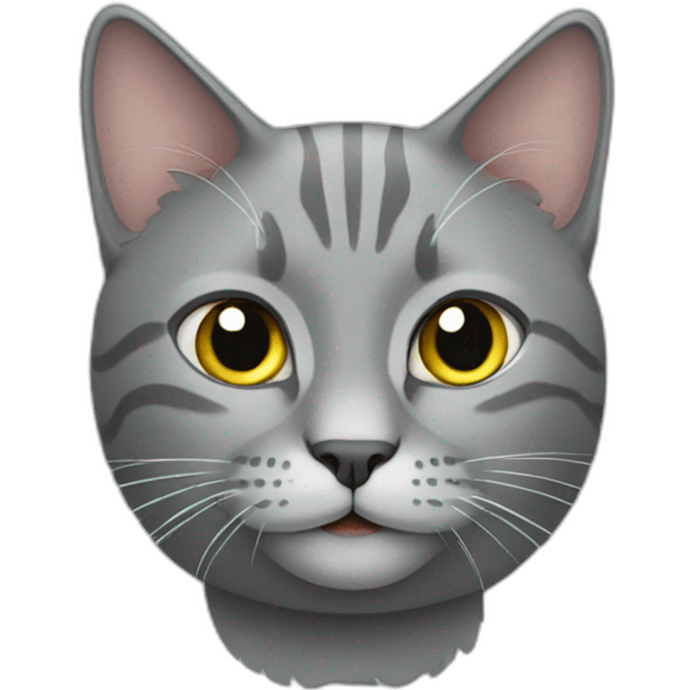 Grey cat  emoji