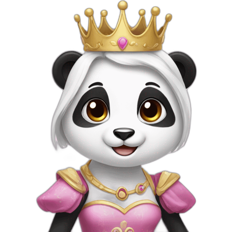 panda dressed as a princess emoji