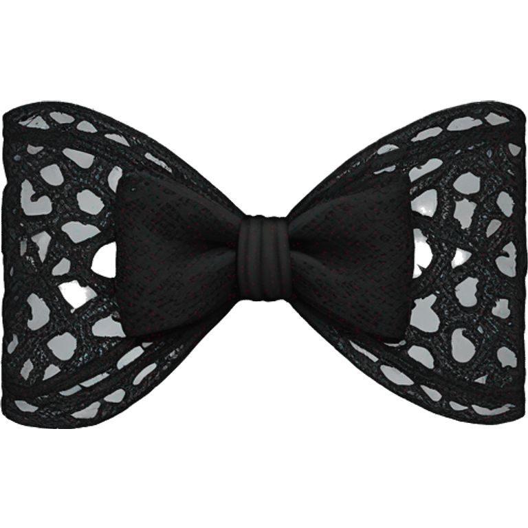 dark coquette bow lace￼￼ emoji