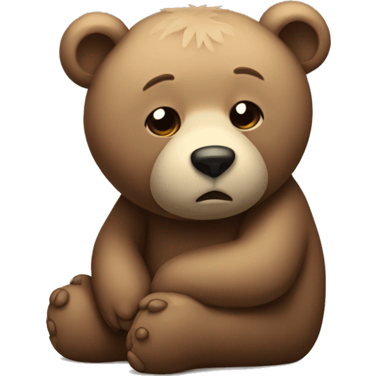 Sad bear emoji