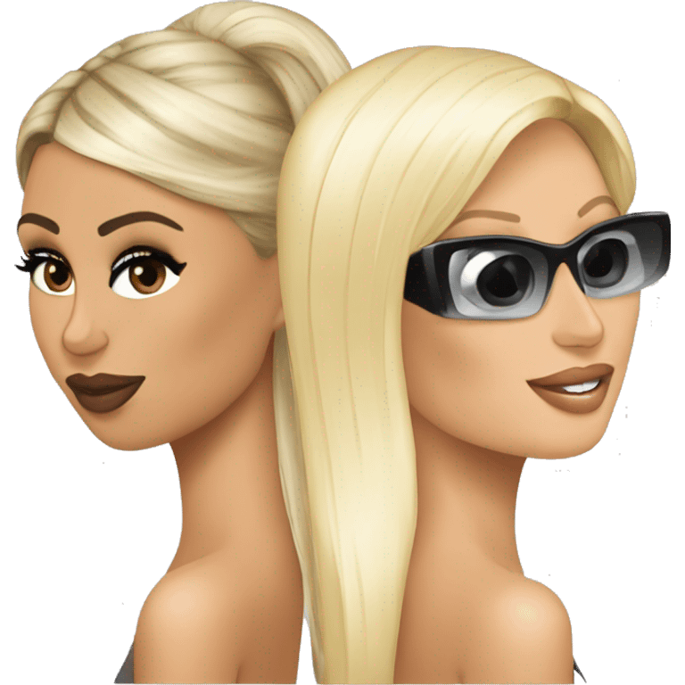 Kim Kardashian e Paris Hilton emoji