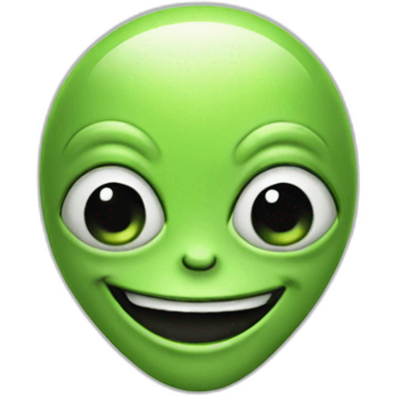 happy alien emoji