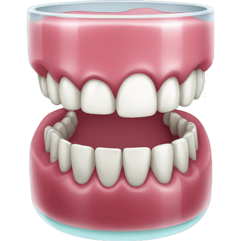 dentures in glass emoji