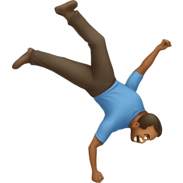 Man doing a backflip emoji