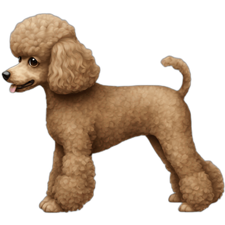 dog Miniature Poodle full body emoji