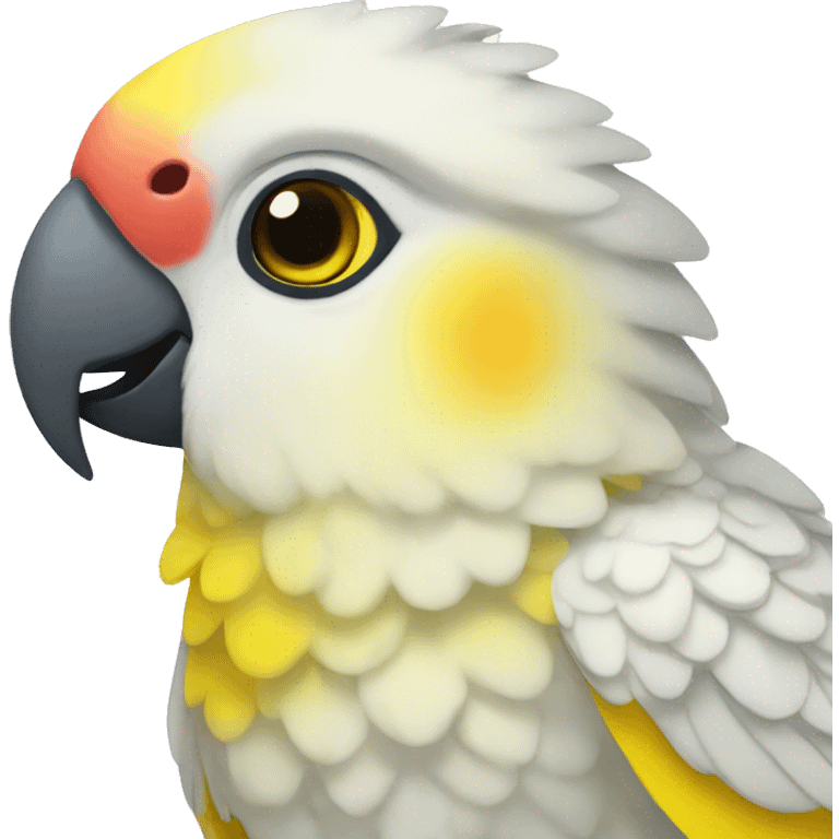 Happy Yellow Corella Parrot emoji