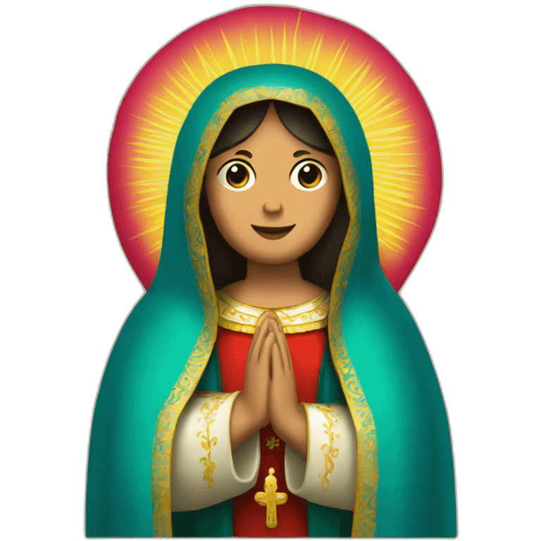 Virgen Guadalupe querubín  emoji