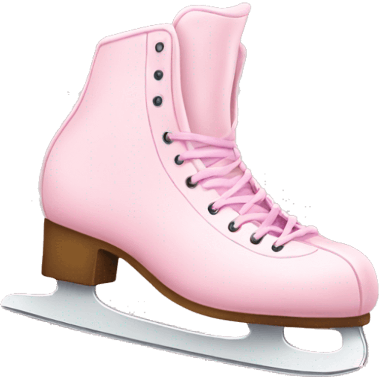 pastel pink ice skates emoji