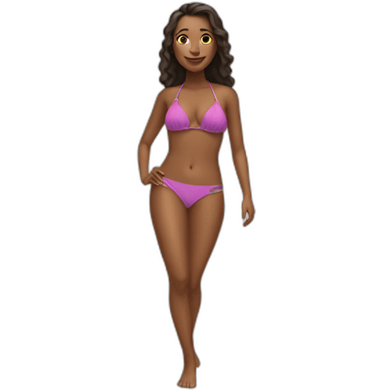 Woman in bikini emoji