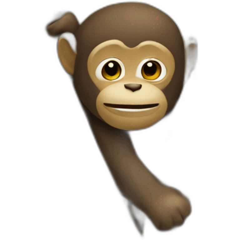 singe sur un arbre  emoji