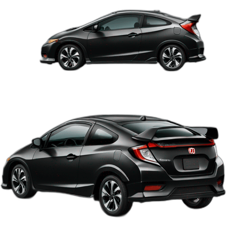 Honda-civic-2011-2 porte-noir emoji