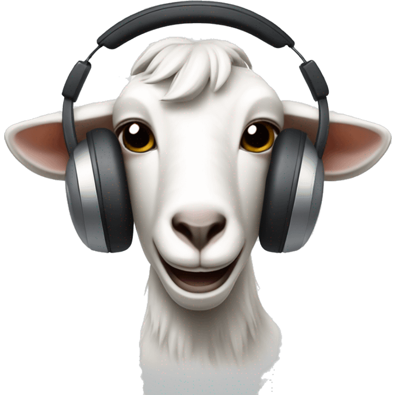 goat with call center headset emoji