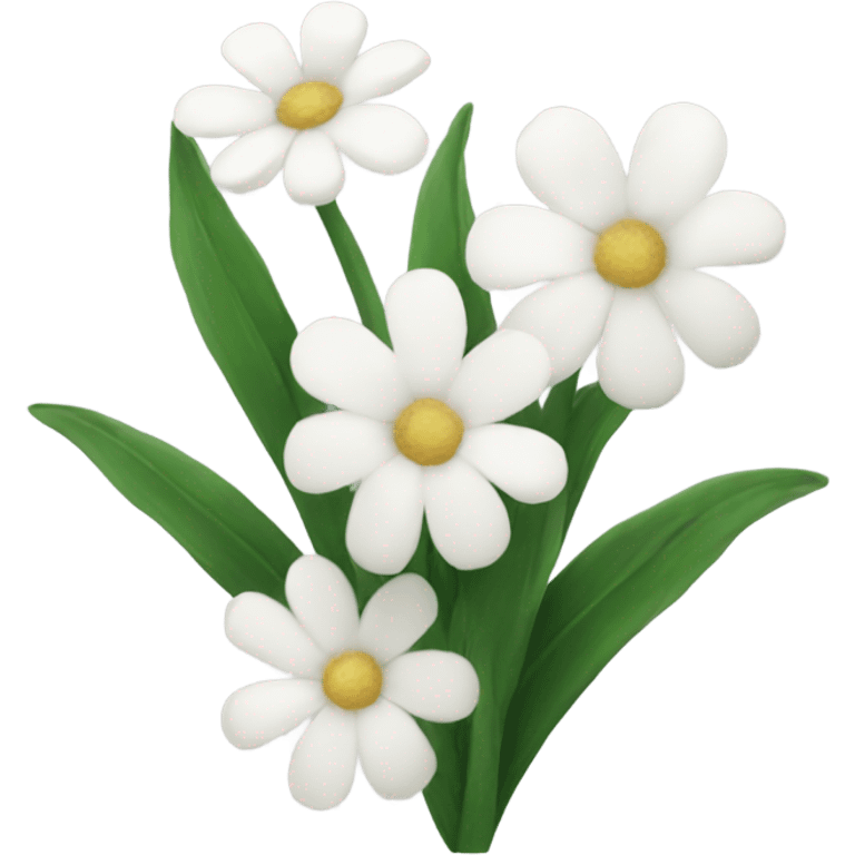 white flowers emoji