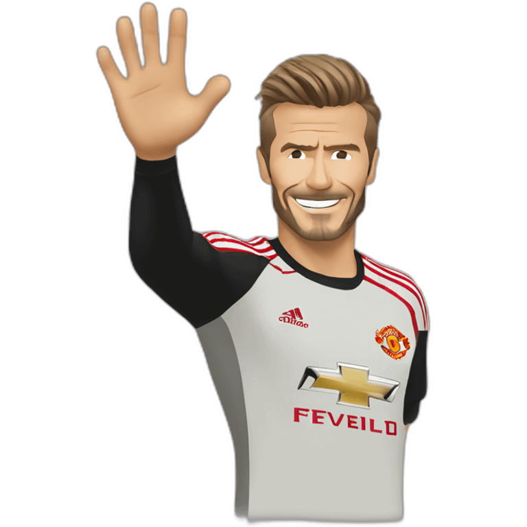 David beckham manchester united waving emoji