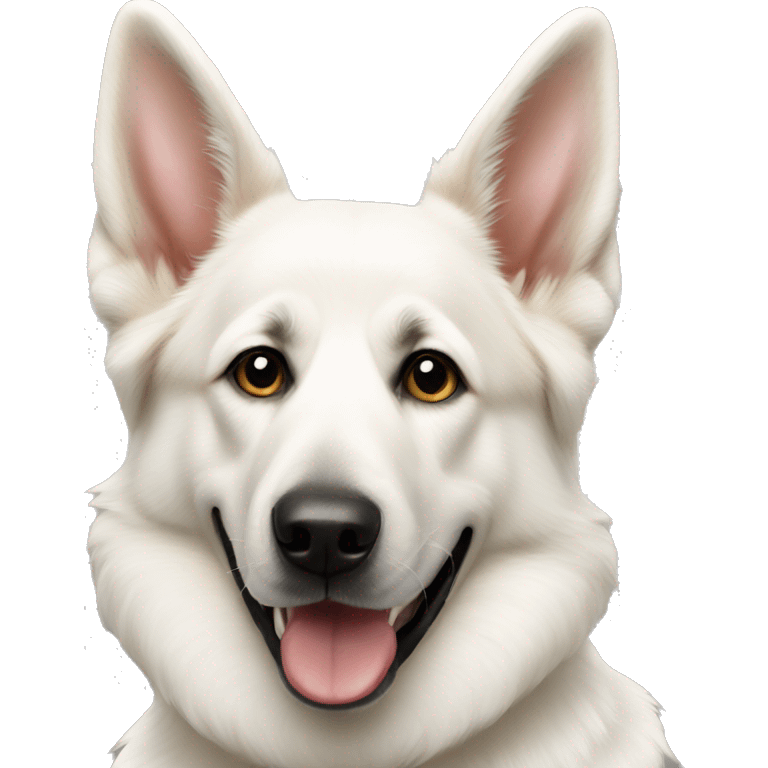 white german shepard  emoji