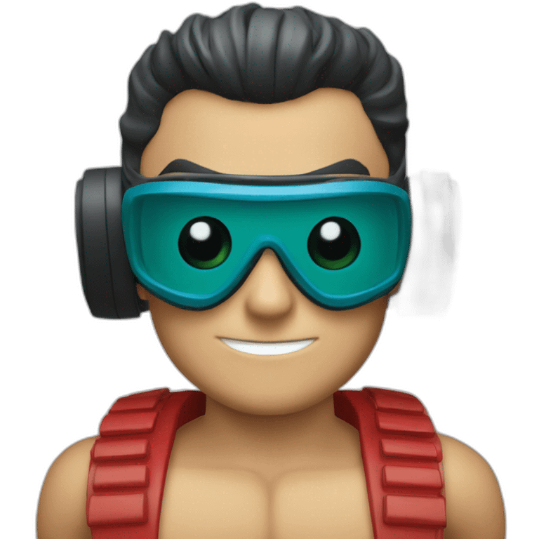 DC comics plastic man wearing goggles emoji