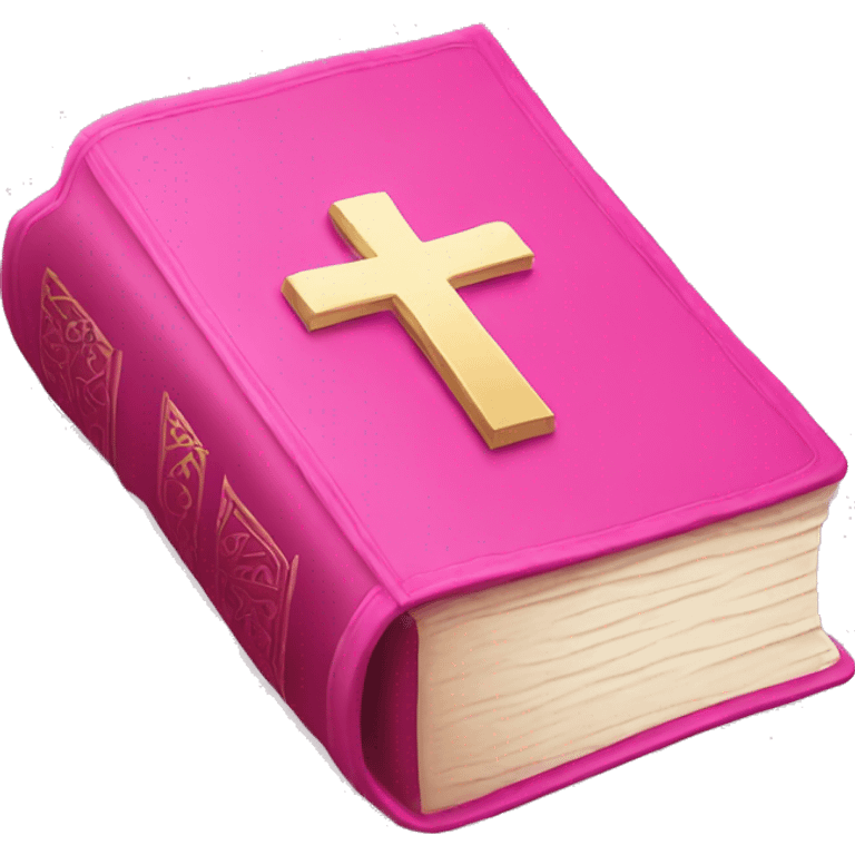 pink bible emoji