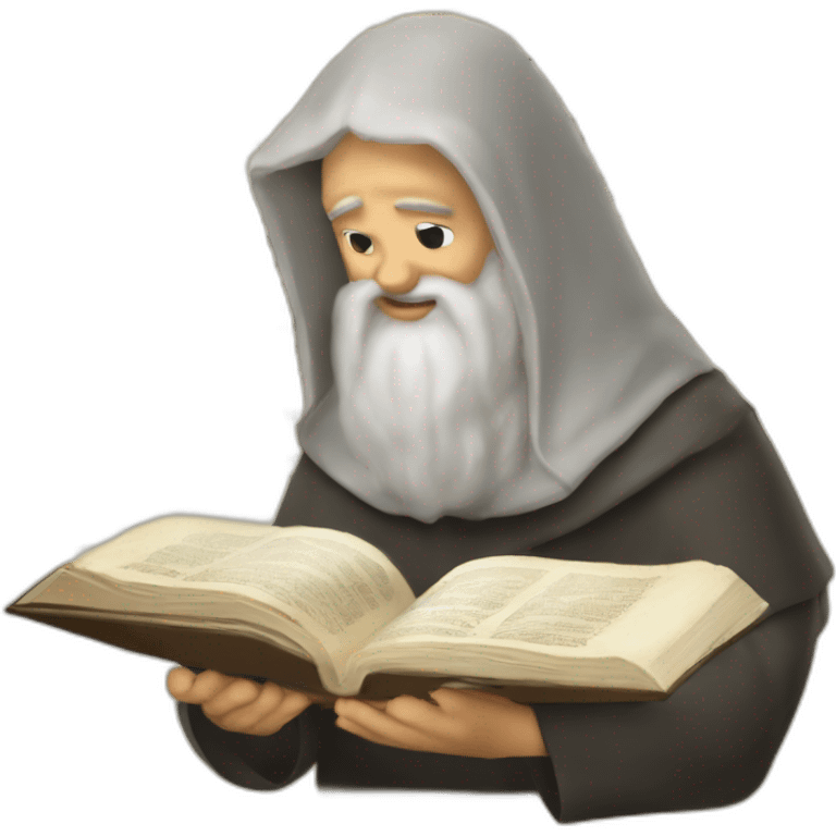 UN HEBREO LELLENDO UNA BIBLIA  emoji