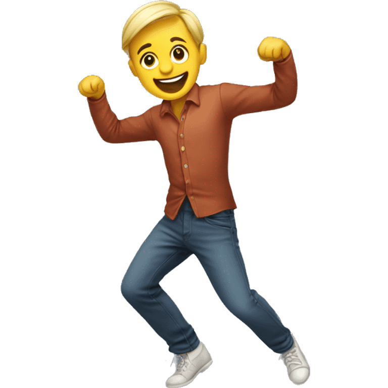 Generate a plain dancing emoji emoji