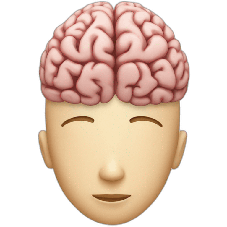 Human and brain emoji