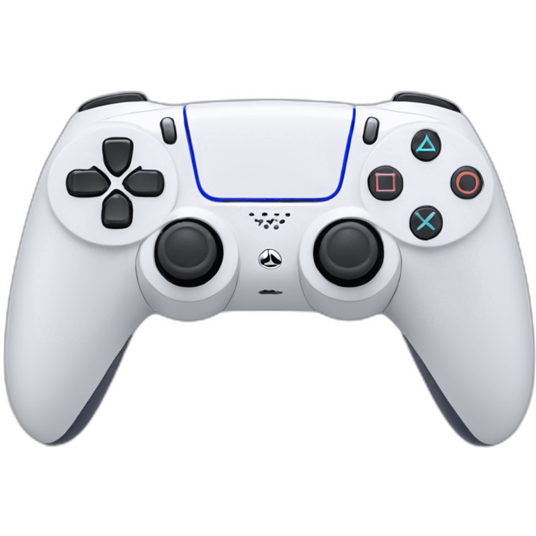 White Playstation 5 controller emoji