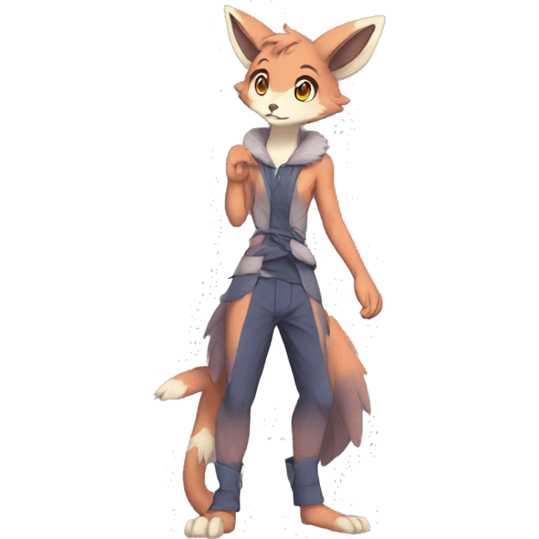 Anthro Sona Fakemon Full Body emoji