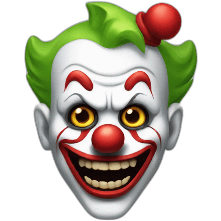 scary clown emoji