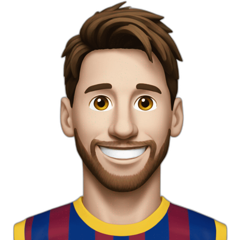 Lionel Messi happy emoji