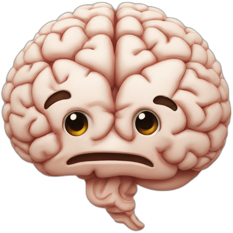 brain happy emoji