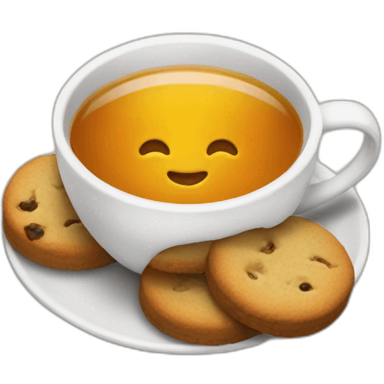 tea with cookies emoji