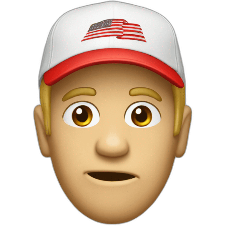 hankey with red make great again cap emoji