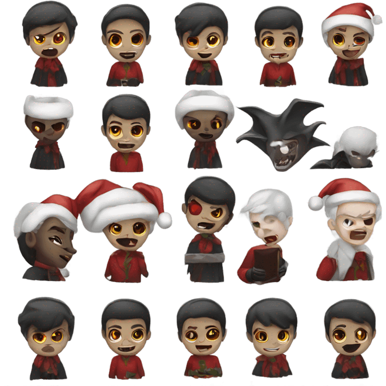 Christmas vampire emoji