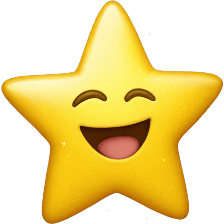 Happy yellow star emoji