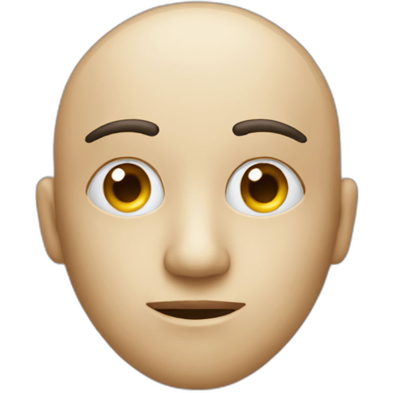 face with a small device between the corner of the eye and the nose. emoji