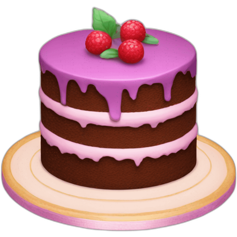 cake with beautiful colors emoji