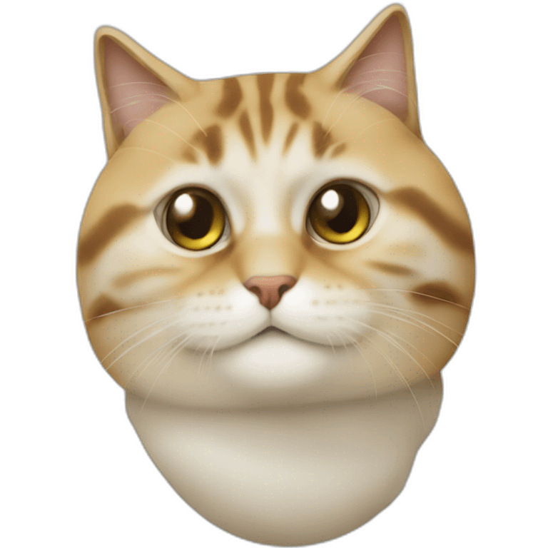 Chat qui mange emoji